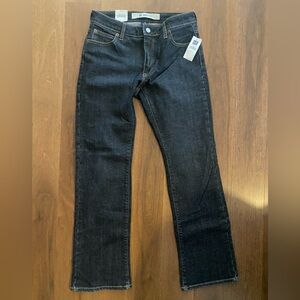 Gap size 6 sandblasted black zip fly boot cut jeans New with tag